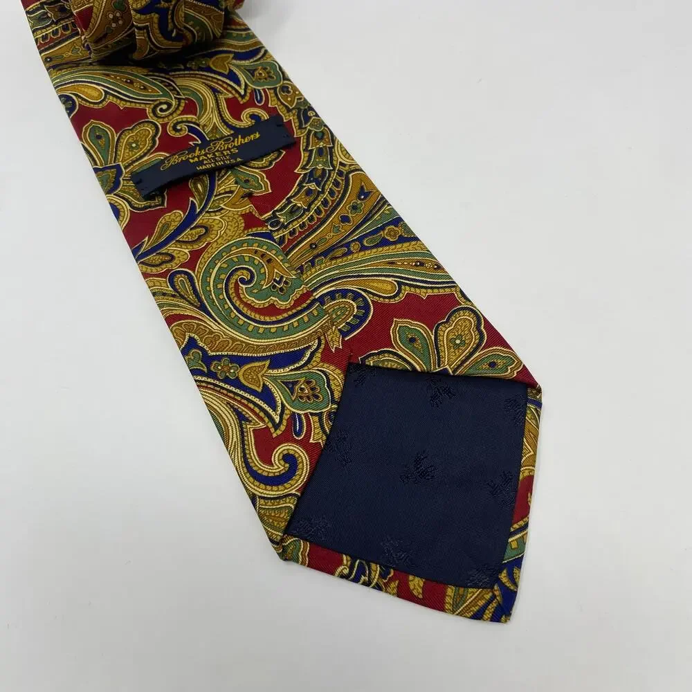 Brooks Brothers Makers And Merchants Multicolor Patterned‎ 58x3.5